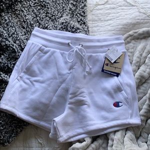 Champion Reverse Weave White Shorts